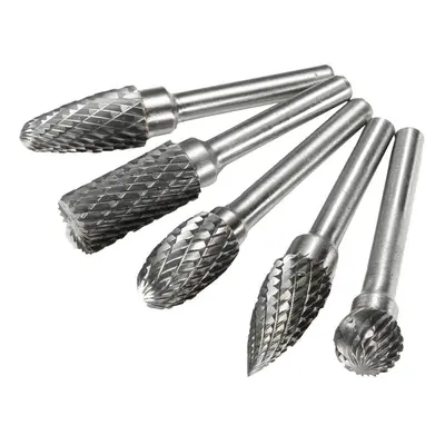 RB13 5pcs 12mm Head Tungsten Carbide Rotary File Burr Die 6mm Shank for Rotary Drill