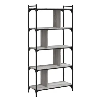 (grey sonoma, x x cm) vidaXL Bookcase Office 6-Tier Book Shelf Rack Storage Cabinet Engineered W