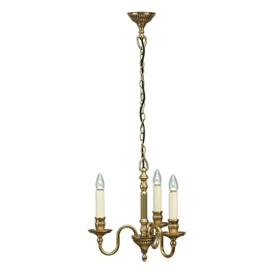 Opulent Hanging Ceiling Pendant Light Solid Brass Gloss Ivory Lamp Chandelier