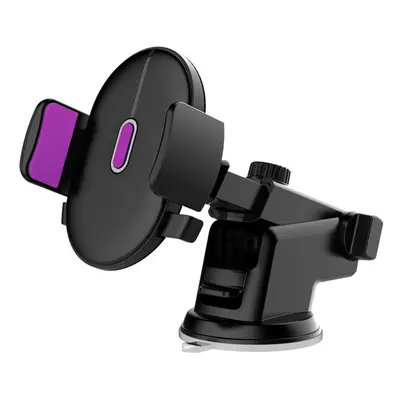 (Purple) Car Mobile Phone Bracket Plone Holder with Expansion Rod Auto Dashboard Suction