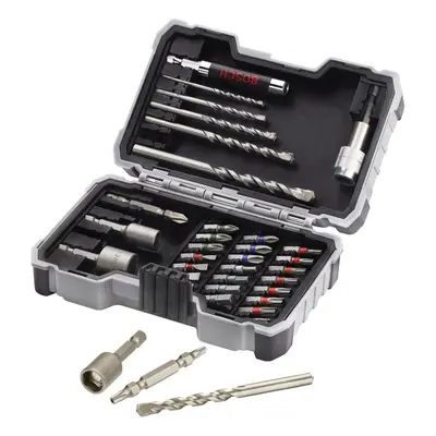 Bosch 2607017326"Pro Concrete" Drill/Screwdriver Set, Grey, Set of Piece