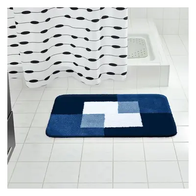 RIDDER Bathroom Rug Coins 60x90cm Blue Non Slip Shower Mat Carpet