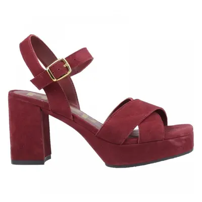 (5 (Adults')) Ophelia | Bordeaux | Women's Chunky Heeled Shoes