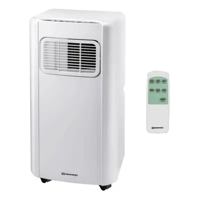 Daewoo White 3-in-1 BTU Portable AC Unit Air Conditioner Aircon with Dehumidifier Cooling Fan an