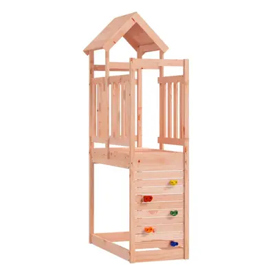 (solid douglas wood) vidaXL Play Tower with Rockwall Kids Climbing Frame Play Tower Solid Wood