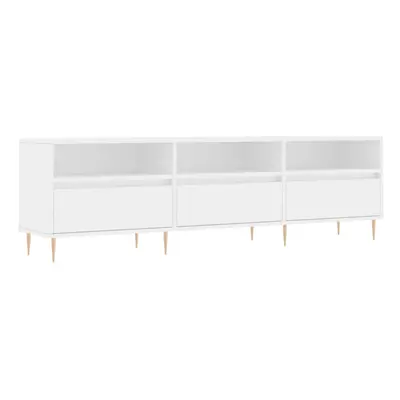 vidaXL TV Cabinet TV Unit Sideboard Media Unit TV Stand White Engineered Wood