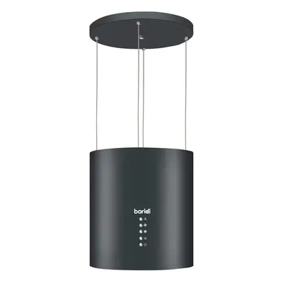 Baridi Island Cooker Hood, Pendant Style, Ã35cm, 3-Speed, Black - DH219