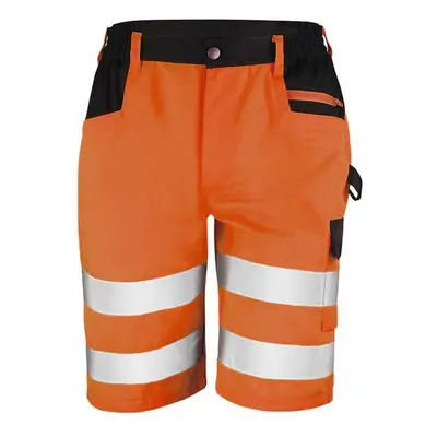 (3XL, Orange) Result Core Mens Reflective Safety Cargo Shorts