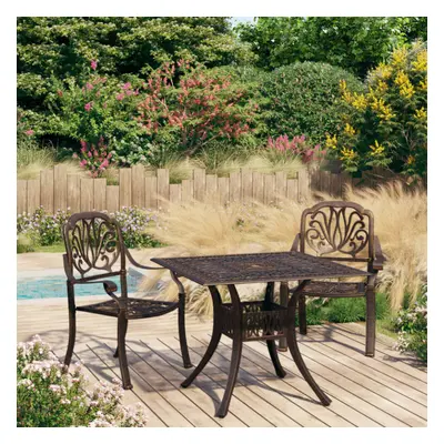 3 Piece Bistro Set Cast Aluminium Bronze