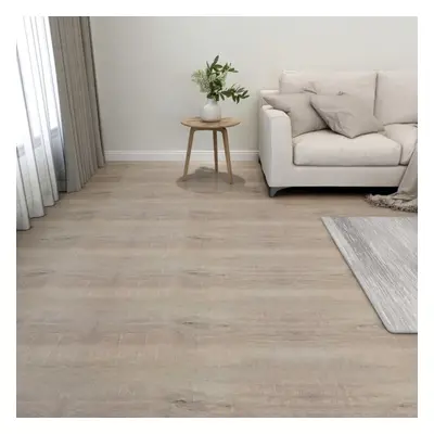 vidaXL 55x Self-adhesive Flooring Planks PVC 5.11 mÂ² Taupe Laminate Floor Tile