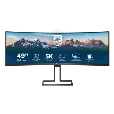 Philips 498P9/00 computer monitor 124.5 cm (49") x pixels LCD Black