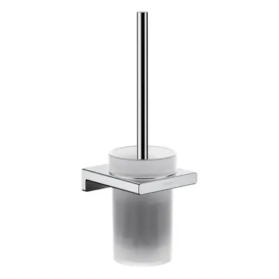 hansgrohe AddStoris Wall Mounted Toilet Brush Holder Chrome Modern