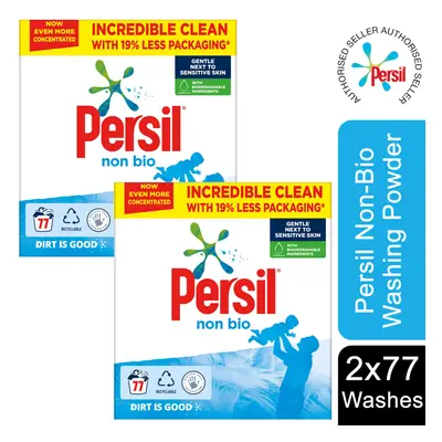 Pack Of Persil Non-Bio Laundry Washing Detergent , 77Washes