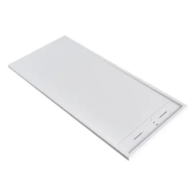 (White,1700*800mm) Modern Rectangle Shower Tray SMC Non-slip Shower Tray with Side Drain