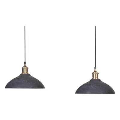 Pendant Lamp CHEYYAR Wood Black