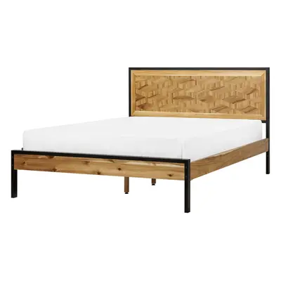 Bed ERVILLERS x cm (EU Double) Wood Light Wood