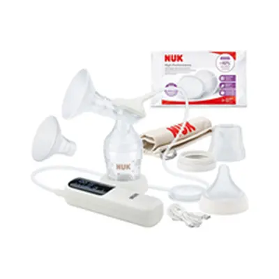 NUK Soft & Easy Electric Breast Pump Single Baby Bottle - Clear