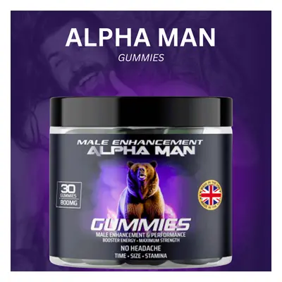 MALE ENHANCEMENT ALPHA MAN GUMMIES - MONTH SUPPLY