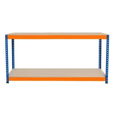 (S-Rax Tier Orange & Blue Workbench 180cm x 45cm x 90cm) S-Rax Tier Orange & Blue Workbenches