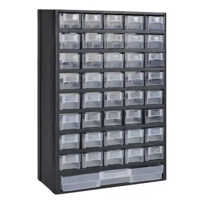 vidaXL 41-Drawer Plastic Storage Cabinet Tool Box Transport Carrier Organiser