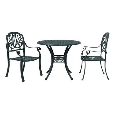 (green, piece) vidaXL Garden Dining Set Outdoor Dining Set Table and Chair Cast Aluminium