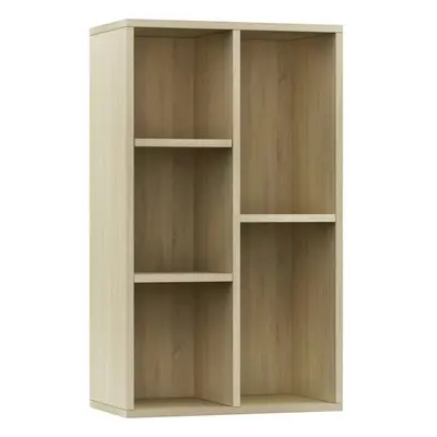 vidaXL Book Cabinet/Sideboard Sonoma Oak Engineered Wood Bookshelf Book Rack