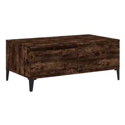 (smoked oak) vidaXL Coffee Table Engineered Wood End Sofa Table with Drawer Multi Colours