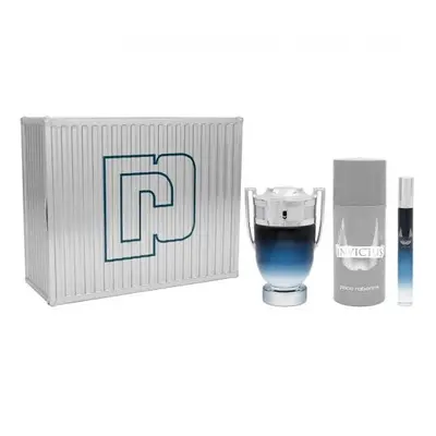 Paco Invictus Legend Pcs Set For Men: 3.4 Eau De Parfum Spray + 2.5 Deodorant Spray + 0.33 Eau D