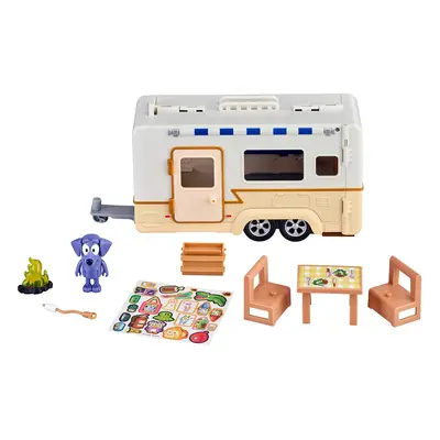 Bluey Caravan Adventure Playset, with 2.5" Jean Luc Figure