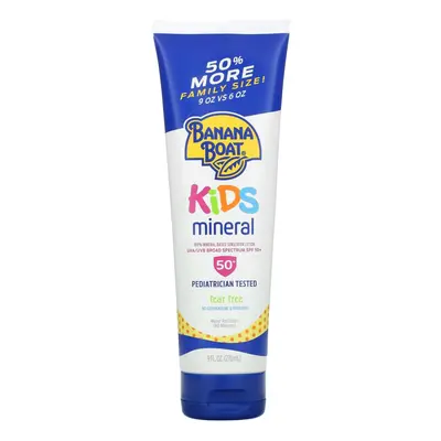 Banana Boat, Kids Mineral Based Sunscreen Lotion, SPF 50+, fl oz (270 ml)