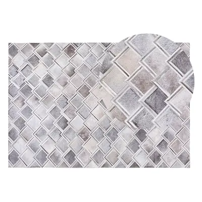 Cowhide Area Rug x cm Grey AGACLI