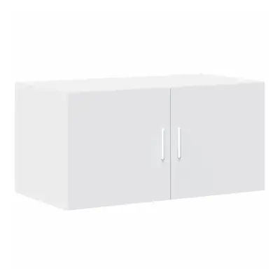 (white) vidaXL Wall Cabinet Bathroom Shelf Wall Hanging Cabinet White Engineered Wood