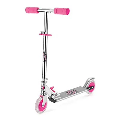 Xootz Folding Scooter With LED Wheels Pink