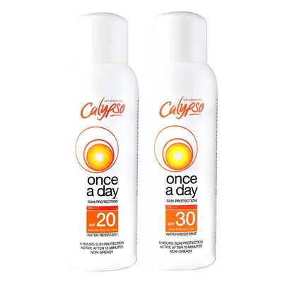 Calypso Once A Day Sun Protection SPF20 and SPF30 Multipack