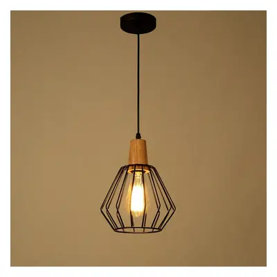 Wood Pendant Light Modern Ceiling Lights Bar Lamp Black Pendant Lighting Without Bulb