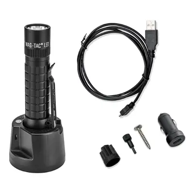 Maglite Mag-tac Led Rechargeable Plain Bezel Lumens - Usb Charging Base