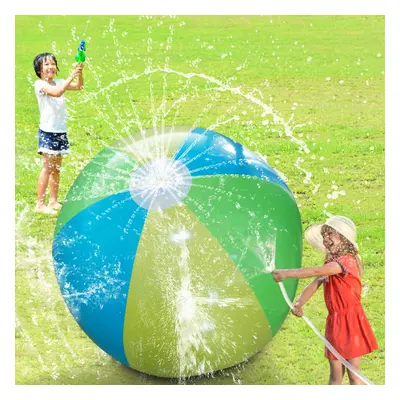 75CM Diameter Inflatable Water Spray Beach Ball Summer Outdoor Sports Game Kids Sprinkler Toy