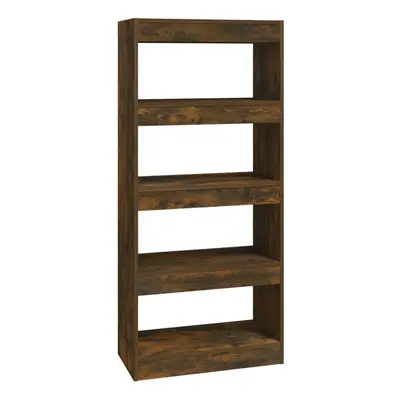 (smoked oak) vidaXL Book Cabinet/Room Divider Engineered Wood Room Partition Multi Colours