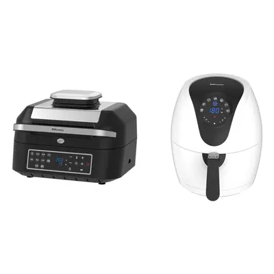 Emtronics 4.5L White & 6.3L Air Fryer Set