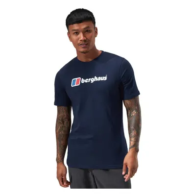 (2XL, Dusk) Berghaus Mens Big Classic Logo Walking Organic Cotton Short Sleeve T-shirt Top