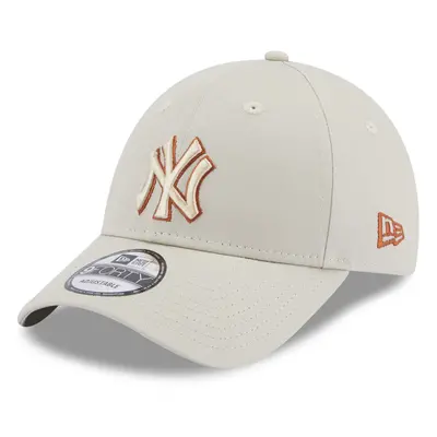 New Era Adults New York Yankees Team Outline 9FORTY Baseball Cap - Stone