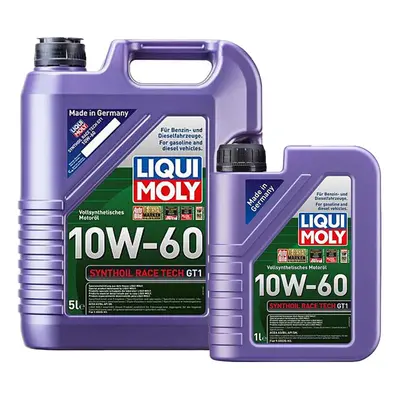 Liqui Moly 10W-60 Fully Synthetic Engine Oil Synthoil Race Tech Gt1 6L