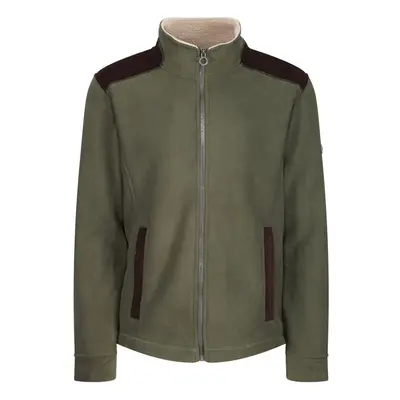 (S, Dark Khaki) Regatta Mens Faversham Full Zip Fleece Jacket