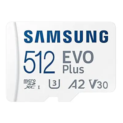 Evo Plus microSD SDXC U3 Class A2 Memory Card 130MB/s with SD Adapter (512GB)