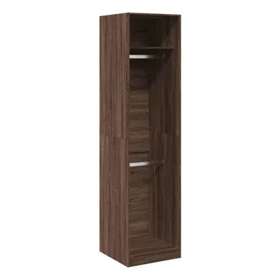 (brown oak, x x cm/ shelf piece) vidaXL Wardrobe Clothing Storage Hanger Clothes Cabinet Closet 