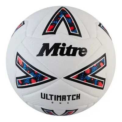 (4, White/Black/Red) Mitre Ultimatch One Football