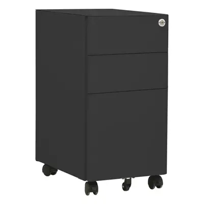 vidaXL Mobile File Cabinet Anthracite Steel Office Storage Filing Cabinet