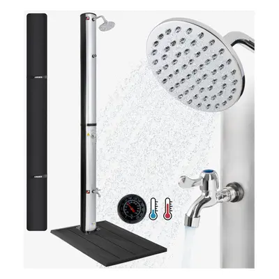 Solar shower | liters | 199cm | with thermometer | foot shower | with garden hose connection | i