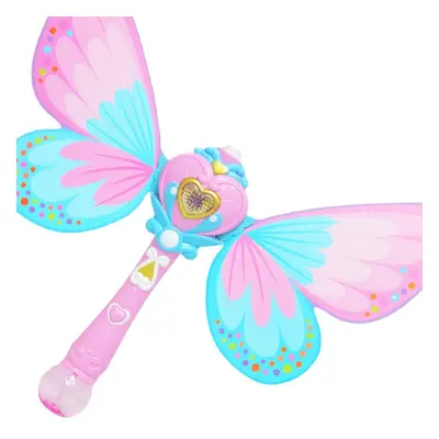 () Electric Magic Wing Wand Automatic Soap Bubble Blowing Blower with Light Music Funny Noveltie