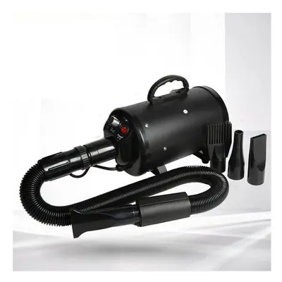 (Black) 2000W Pet Hair Dryer Kind of Heads Thickered Filter Element&Air Outlet Pipe Mute Operati